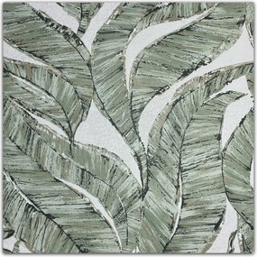 Tapéta Rasch Levelek Zöld Vinil 653434