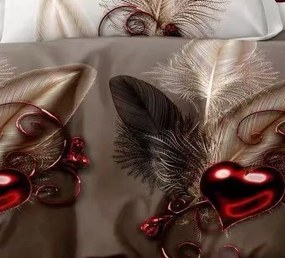 Krepp ágynemű Homa CEREA CAPPUCCINO 3 részes 140x200 cm