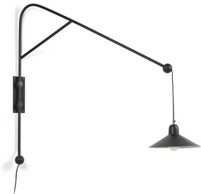 Fekete fali lámpa ø 30 cm Eleazar – Kave Home