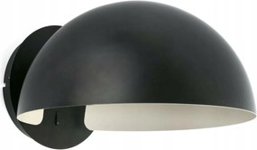 Faro Dominica fali lámpa, fekete, ipari, acél, E27, IP20