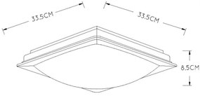 Lucide 79172/13/12 - LED Dimmelhető mennyezeti lámpa GENTLY LED/12W/230V IP21