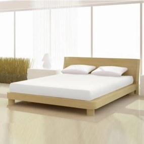 Pamut elasthan de luxe bodza fehér színű színű gumis lepedő 140/160x200/220 cm-es matracra