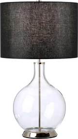 Elstead Lighting Orb ORB-CLEAR-PN-BLK Asztali lámpa 1x60W/E27