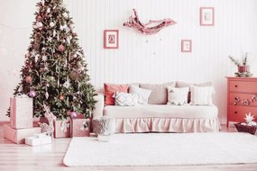 Tutumi, függő karácsonyfa díszek 36 db 311433, rózsaszín CHR-02000