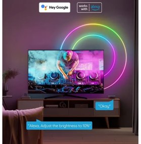Govee - Neon SMART hajlítható LED szalag RGBIC 2m Wi-Fi IP67