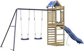 vidaXL impregnált fenyőfa kültéri játszószett