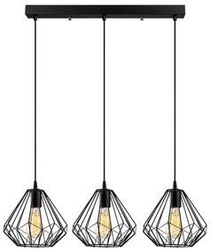 Fekete függőlámpa fém búrával Diamond – Opviq lights