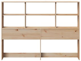 tömör fenyőfa fejtámla tárolóval 140 cm