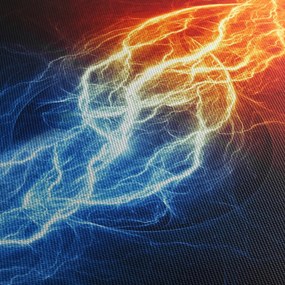Az elektromos feszültség képe (órával) (90x30 cm)