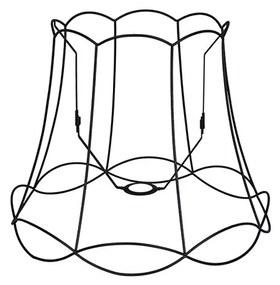 Fém lámpabúra fekete 45/36 - Granny Frame