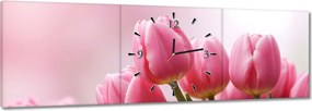 Órák 90x30 Rózsaszín tulipánok