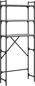 vidaXL szürke sonoma színű szerelt fa mosógéppolc 67 x 25 x 163 cm