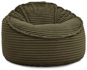 Zöld kordbársony babzsákfotel Socrate – Bobochic Paris