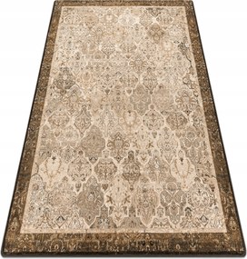 Superior Szőnyeg 200x300 Kain bézs Patchwork Keret Arab Gyapjú #SUP073