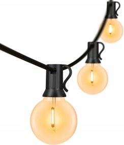 Kerti Erkélyfüzér Led Fény 7.5M 27xIZZÓ G40 1W