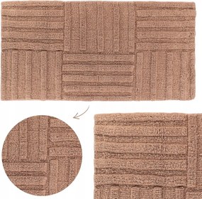 Fürdőszobaszőnyeg Wc-szőnyeg 45x90cm puha Pamut kávés alátét barna