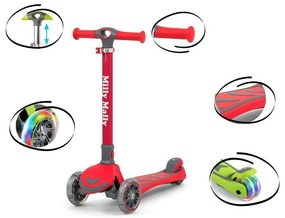 Milly Mally Scooter roller Scooter Boogie piros,80,6 x 59 x 25 cm