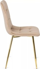 Krémszínű Bársony Étkezőszék YORK Belföldi Raktárról