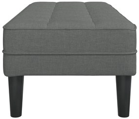 Pad Sötétszürke 113x57x39 cm Szövet