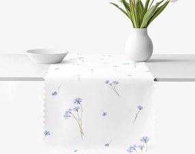 Goldea teflonbevonatú asztali futó - kék búzavirág 50x120 cm