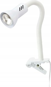 Briloner flexibilis lámpa csíptetővel, 26 cm, E14, fehér, 40W