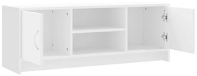 fehér szerelt fa TV-szekrény 102x30x37,5 cm