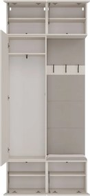 HAGA II 1SZ1W előszobafal, 100x238x35 cm, kasmír