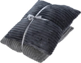 Kordbársony Díszpárna Szürke Nappaliba 2 Db-os Szett 45 X 45 CM