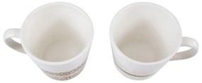 Fehér-aranyszínű agyagkerámia bögre szett 2 db-os 300 ml London – Premier Housewares