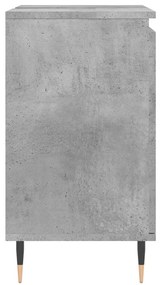 betonszürke szerelt fa fürdőszobaszekrény 58x33x60 cm