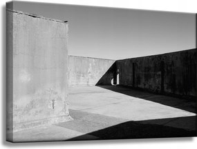 Beton absztrakt vászonkép 60x40 cm