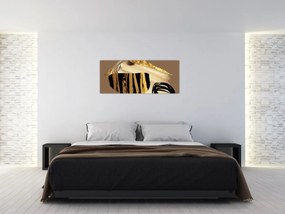 Kép - Absztrakció aranybarna N⁰2 (120x50 cm)
