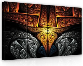 Vászonkép 120x80 Absztrakt fraktál energia fény sötétség kontraszt dinamika