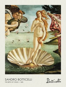 Reprodukció The Birth of Venus (1485), Sandro Botticelli