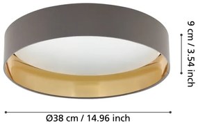 Eglo 99542 - LED Mennyezeti lámpa MASERLO LED/24W/230V