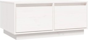 vidaXL fehér tömör fenyőfa dohányzóasztal 80 x 50 x 35 cm