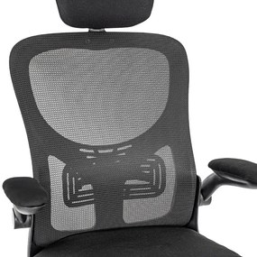 Flexo ergonomikus irodai forgószék deréktámasszal fekete