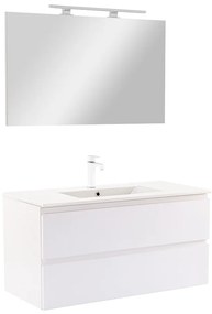Vario Pull 100 komplett fürdőszoba bútor fehér-fehér