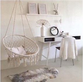 Felfüggeszthető hintaszék CREAM LUXURY párnával