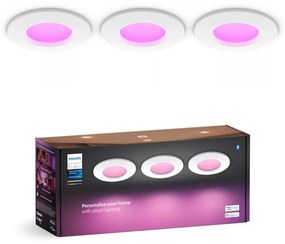 Philips Philips -KÉSZLET 3x LED RGBW Dimmelhető fürdőszobai lámpa Hue SLIM LED/8,3W/230V P6324