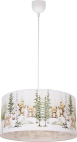 Gyerekszobai csillár KIDS ROOM 1xE27/60W/230V átm. 40 cm, állatkás