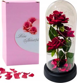 Örök Rózsa Led Kupolában Hármas Dekoratív Lámpa Ajándék Neki