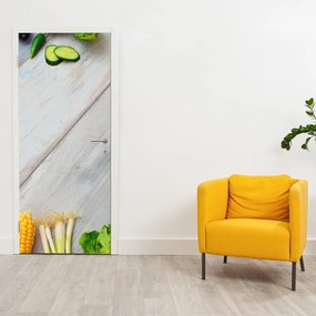 Fotótapéta ajtóra - Zöldség (95x205cm)