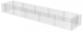 horganyzott acél gabion magaságyás 450 x 90 x 50 cm