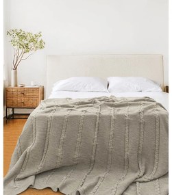 Bézs ágytakaró 200x220 cm Trenza – Oyo Concept