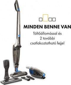 Klarstein TurboHybrid, porszívó, padló- és kézi porszívó, antracit/kék