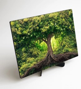 DUBLEZ | Zöld Életfa falikép – Gaia