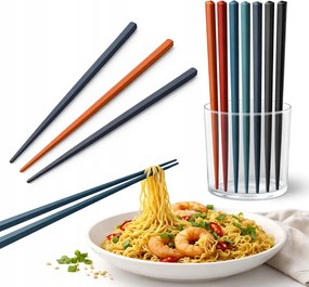 Üvegszálas evőpálcikák 24 cm 5 pár színes szett