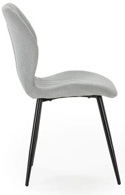 Világosszürke étkezőszék szett 4 db-os Milu – Marckeric