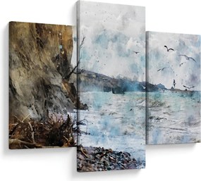 Kép - Zátony, akvarell (90x60 cm)